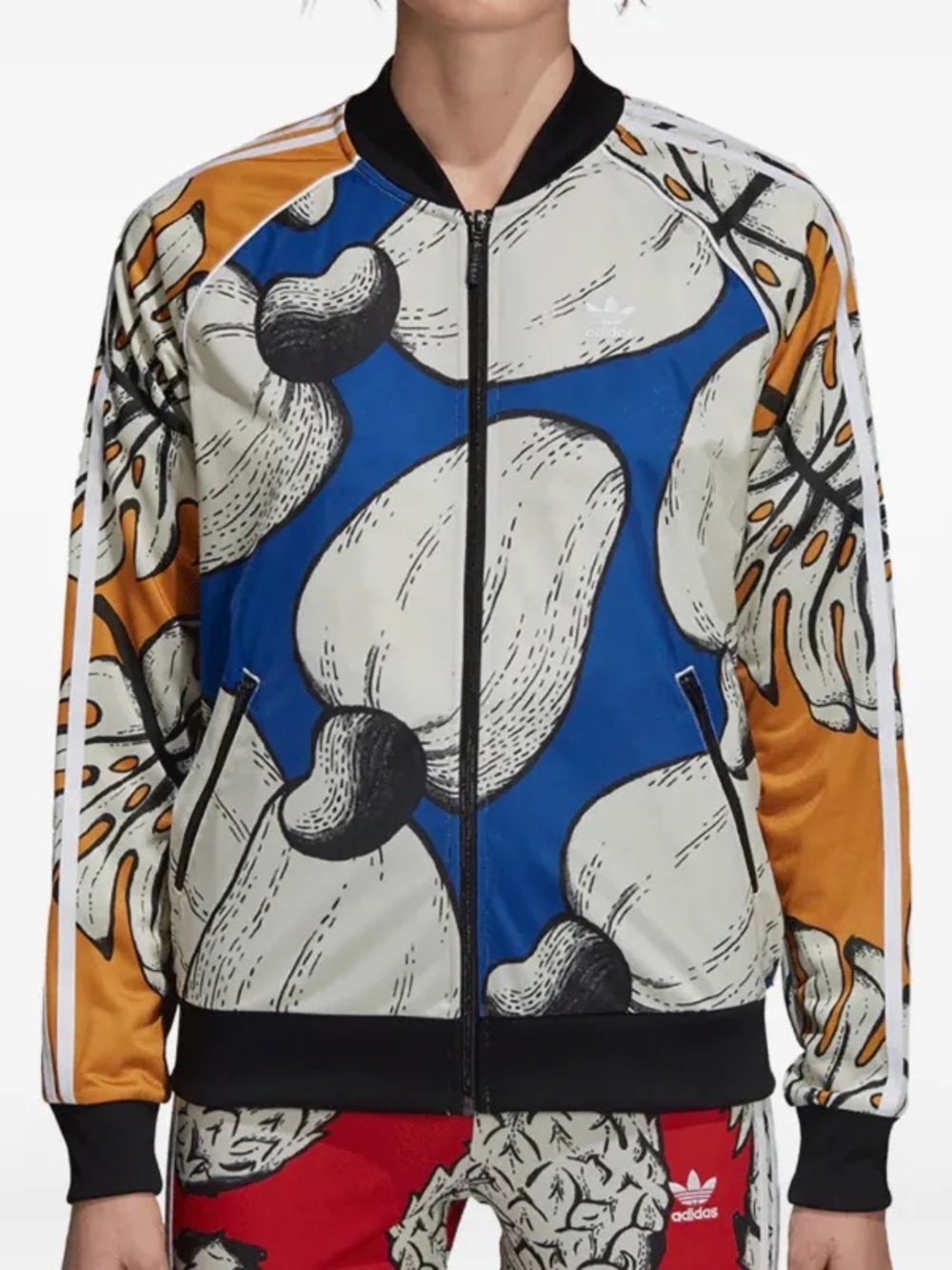 adidas x Rio Bomber Jacket - Blue/White/Tan